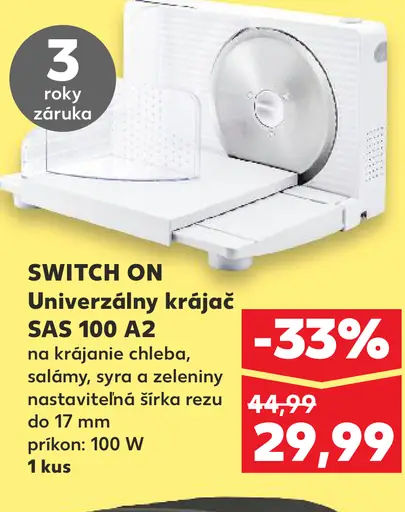 SWITCH ON Univerzálny krájač SAS 100 A2