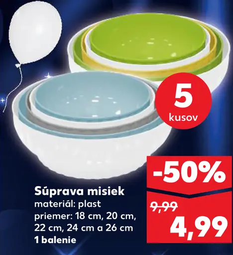 Súprava misiek