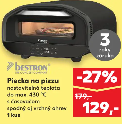 Bestron Piecťačka na pizzu
