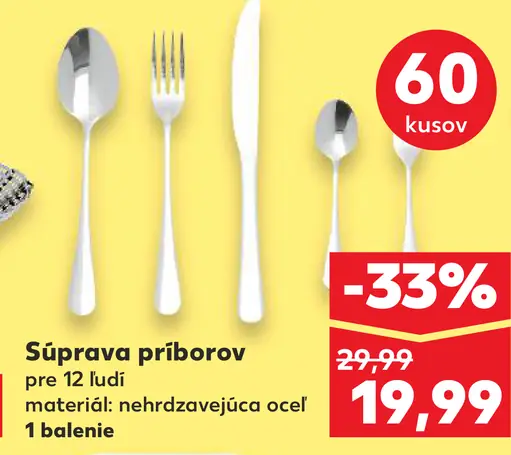 Súprava príborov pre 12 ľudí