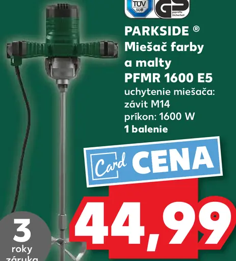 Parkside Miešač farby a malty PFMR 1600 E5