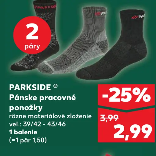 Parkside Pracovné ponožky