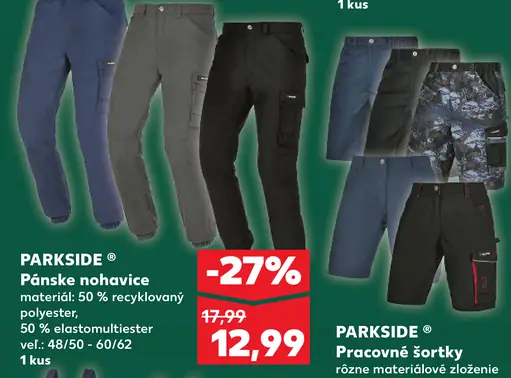 Parkside Pánske nohavice