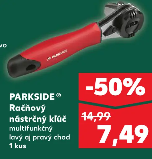 Parkside Račňový nástrčný kľúč