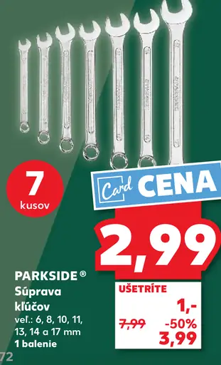 Parkside Súprava kľúčov