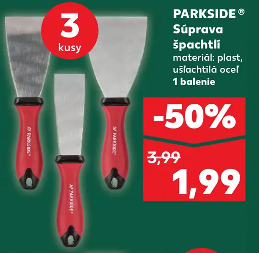 Parkside Súprava špachtlí