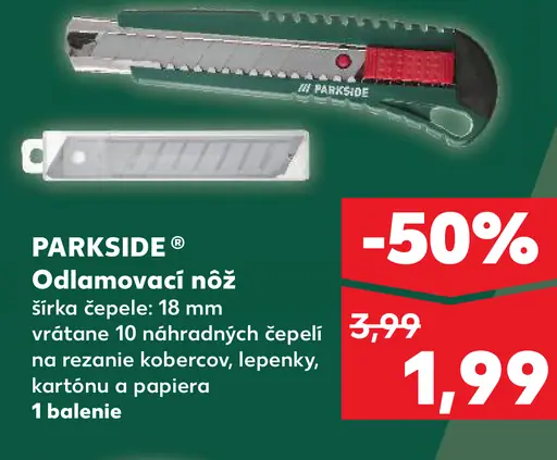 Parkside Odlamovací nôž