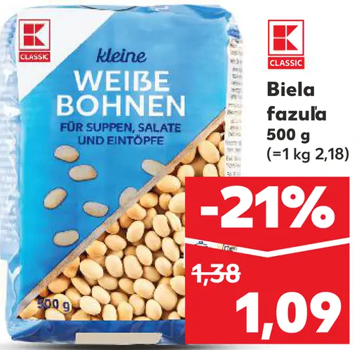 K-Classic Biela fazuľa