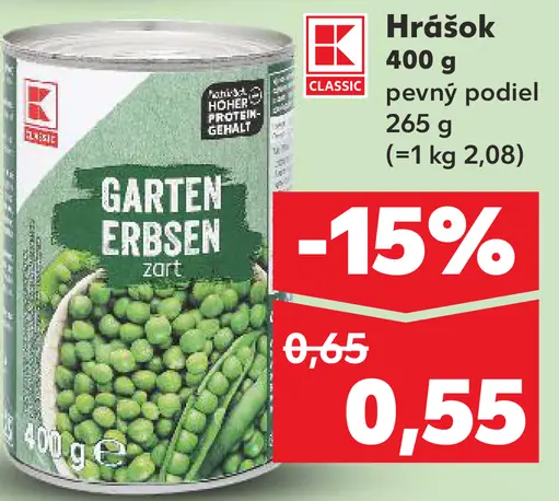 K-Classic hrášok