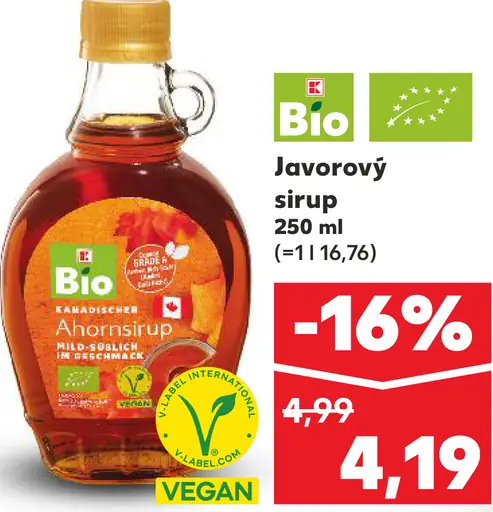 Bio Javorový sirup