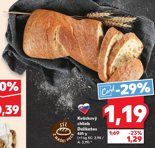 Našej pekárne Kváskový chlieb Delikates