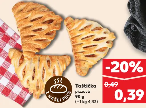 Našej pekárne Taštička pizzová