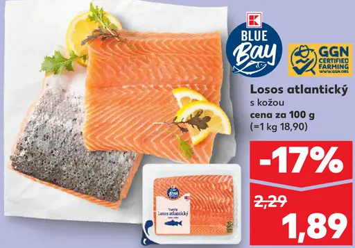 Losos atlantický s kožou