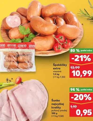 VAHALA Špekačky extra viazane