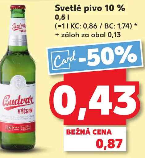 Budweiser Svetlé pivo plechovka