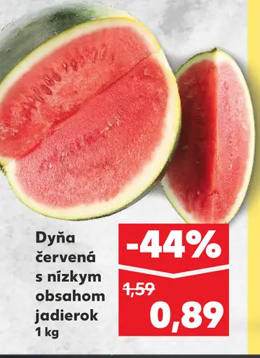 Dyňa červená s nízkym obsahom jadierok