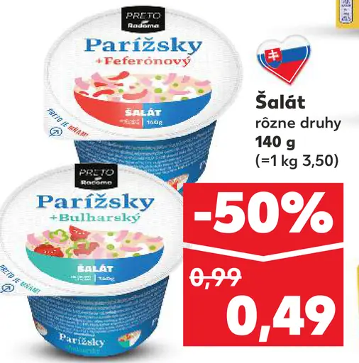 Parížsky šalát - Feferónový