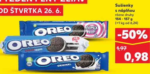 Oreo sušienky s náplňou