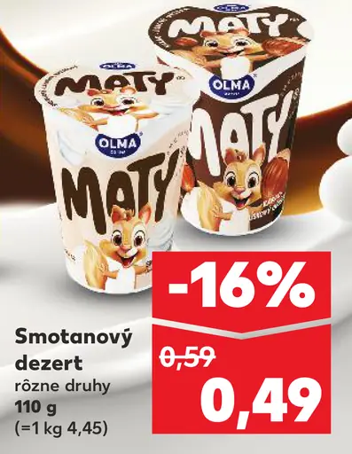 Olma smotanový dezert