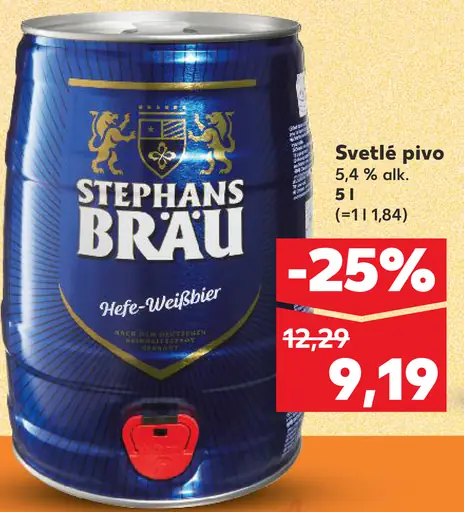 Svetlé pivo plechovka