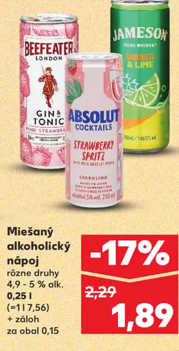 Miešaný alkoholický nápoj