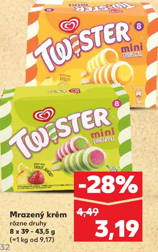 Twister Mrazený krém mini