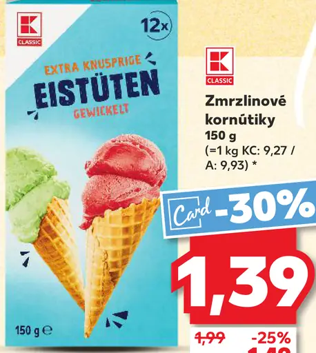Eistüten zmrzlinové kornútiky