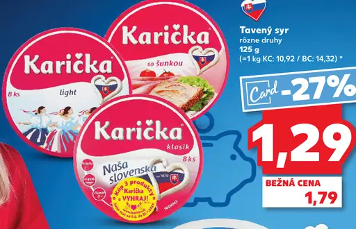 Karička črievko Tavený syr