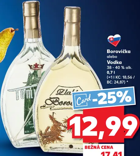 Zlatá Borovička alebo Vodka