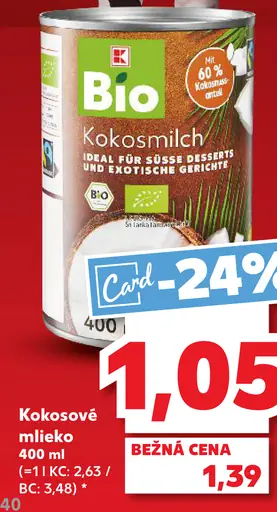 K-Bio Kokosové mlieko