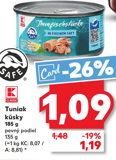 K-Classic Tuniak kúsky