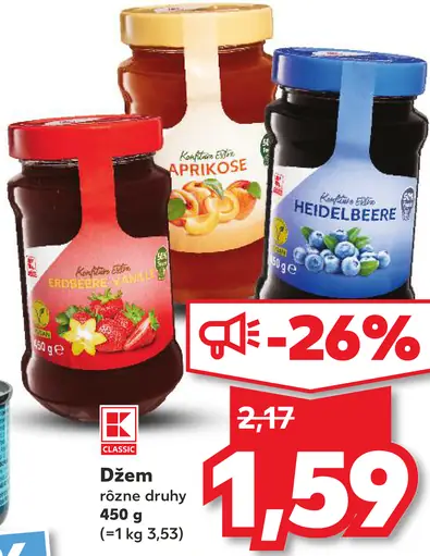 K-Classic Džem rôzne druhy