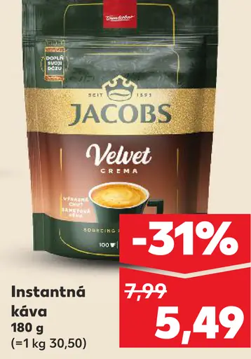 Jacobs Velvet instantná káva