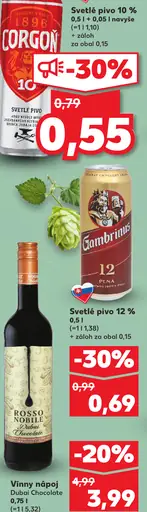 Corgoň pivo plechovka