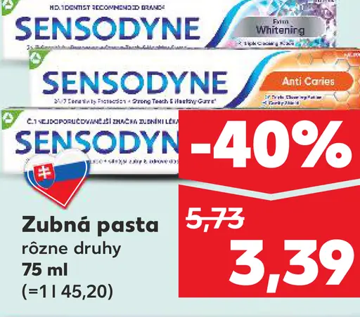 Sensodyne zubná pasta
