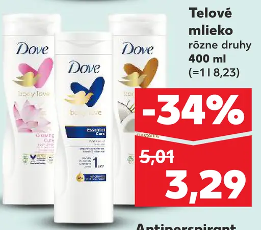 Dove Telové mlieko