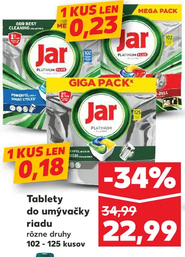 Jar Tablety do umývačky