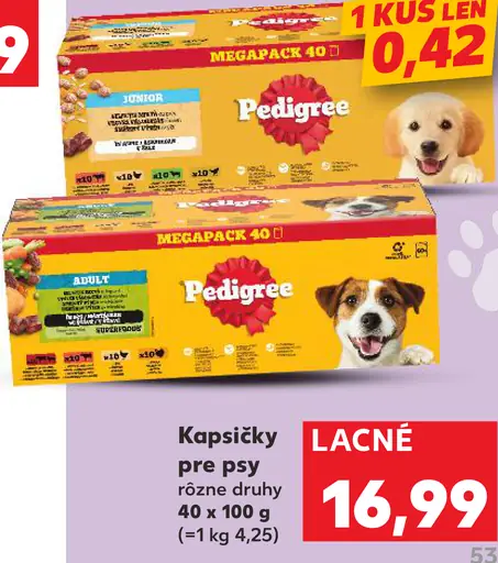 Pedigree kapsičky pre psy