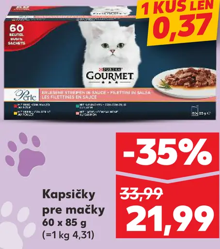 Gourmet kapsičky pre mačky