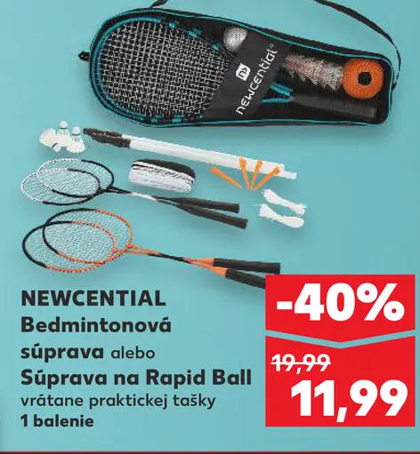 Newcentral Bedmintonová súprava alebo Súprava na Rapid Ball
