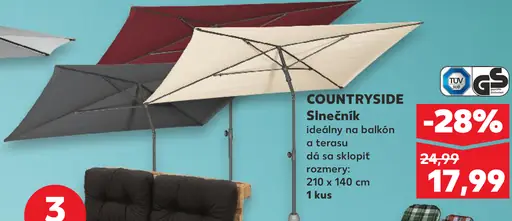 Countryside Slnečník ideálny na balkón a terasu