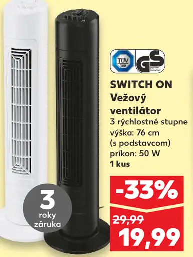 Switch On Vežový ventilátor
