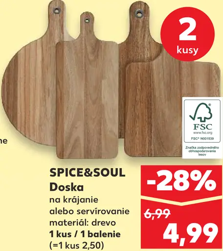 SPICE&SOUL Doska na krájanie alebo servírovanie