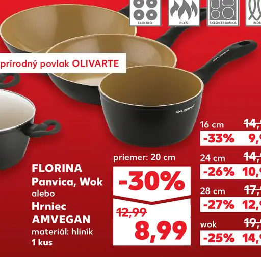 FLORINA Panvica, Wok alebo Hrniec AMVEGAN