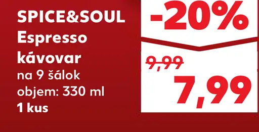 SPICE&SOUL Espresso kávovar
