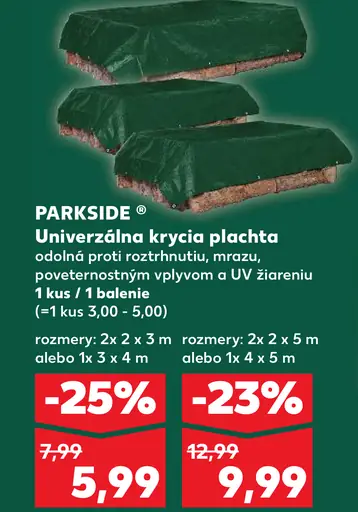 Parkside Univerzálna krycia plachta