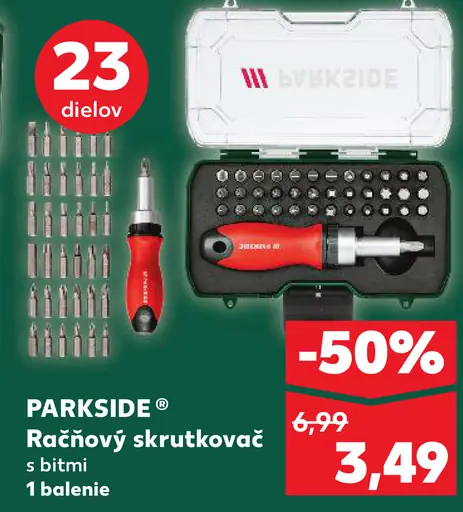PARKSIDE Súprava bitov a nástrčných kľúčov