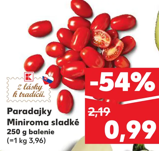 Paradajky Minirama sladké