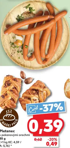 Pletenec s pekanovými orechmi