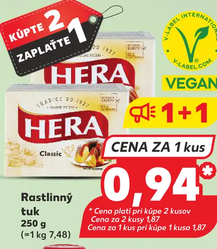 Hera Classic Rastlinný tuk